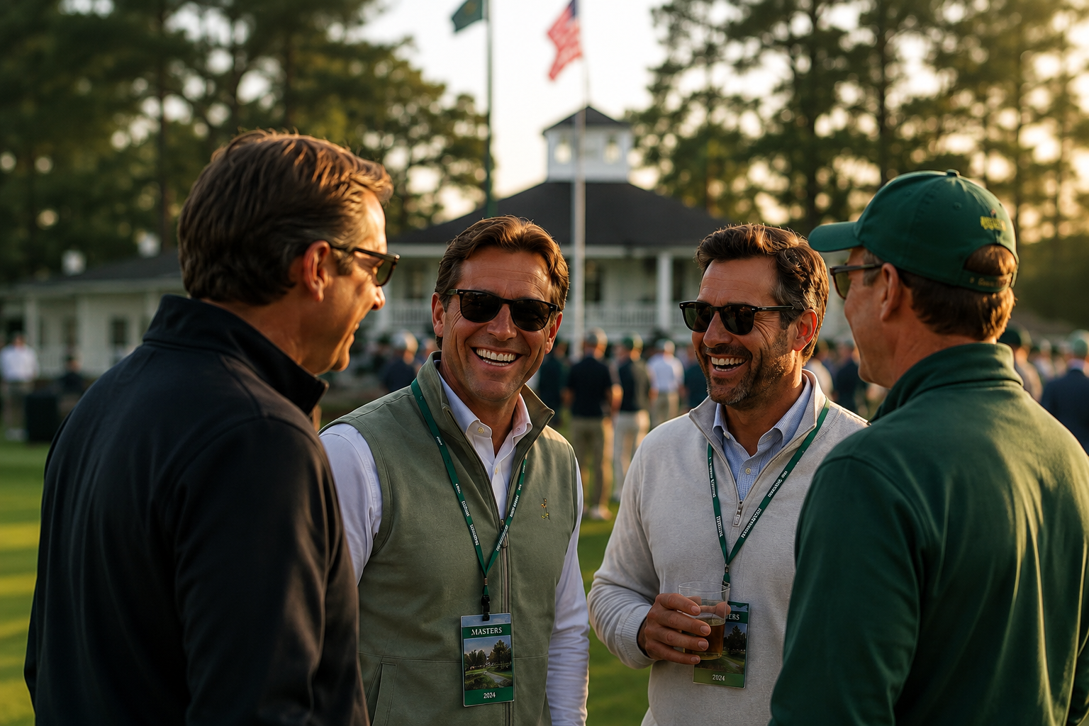 Guests enjoying VIP hospitality at The Masters